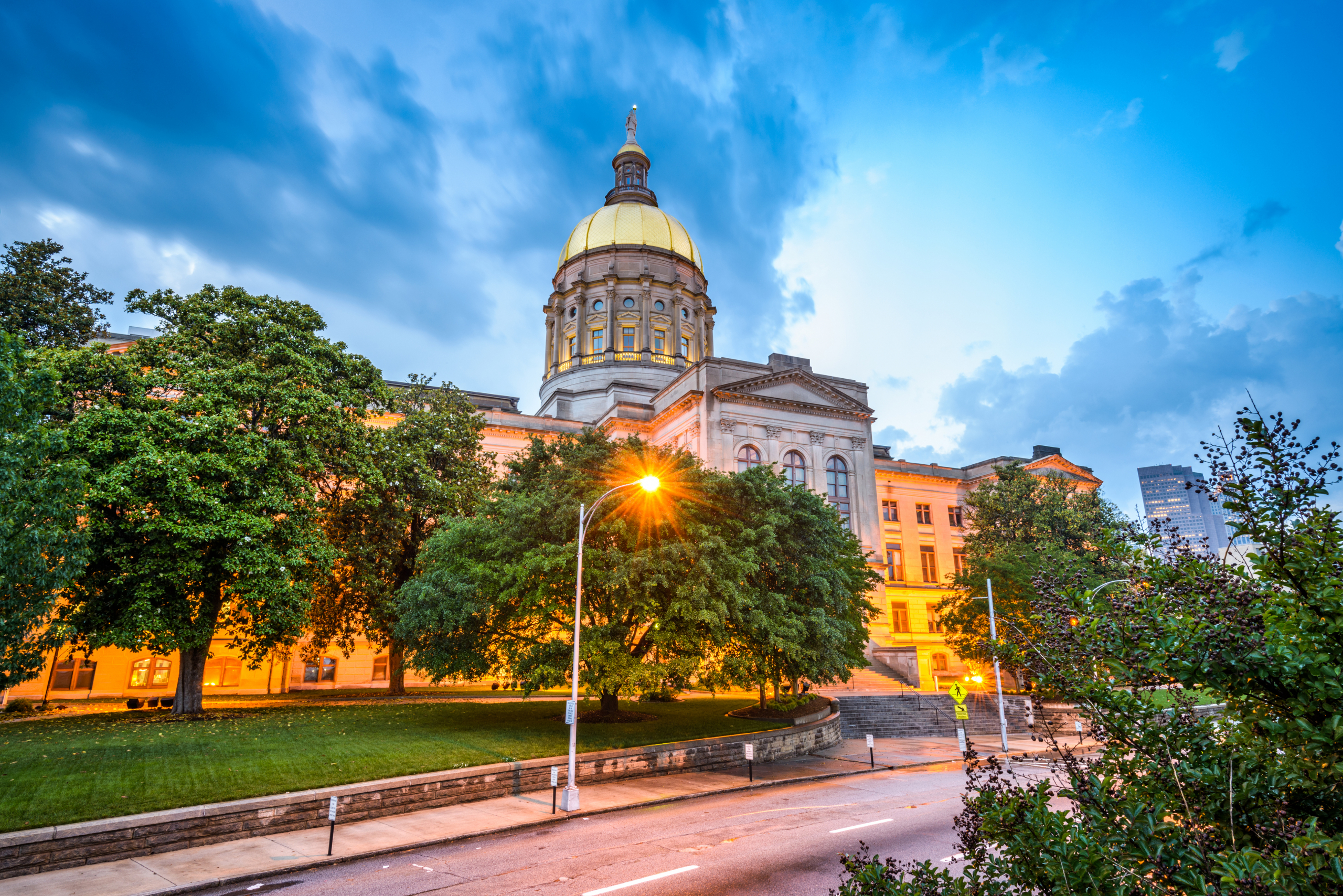 Georgia State House at Dusk