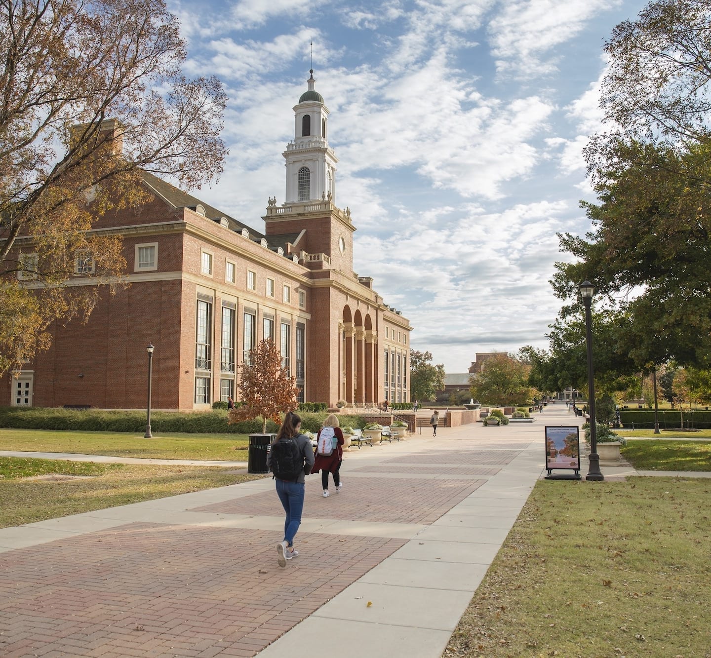 Campus of Oklahoma State University in fall