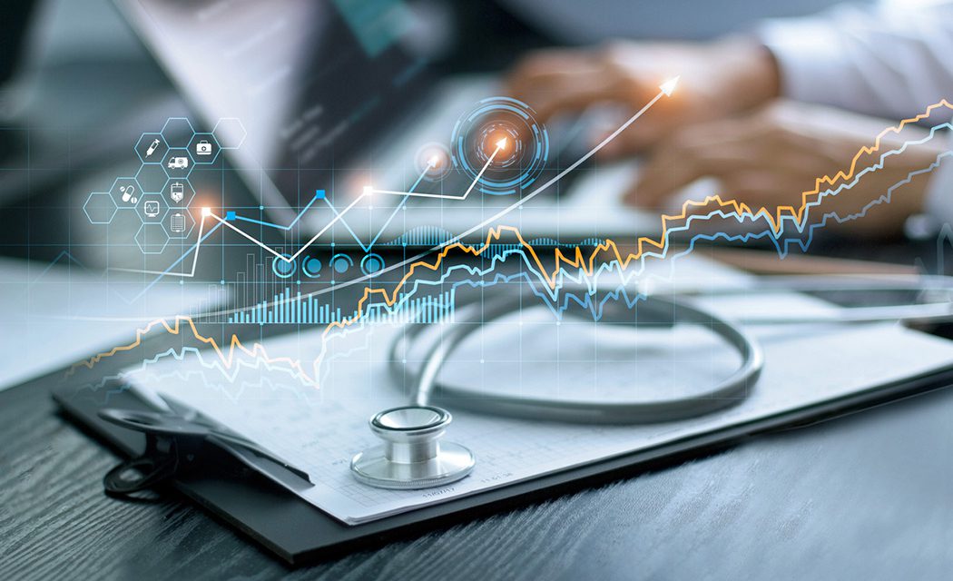 Procurement for Healthcare - Digital Line Graph Chart